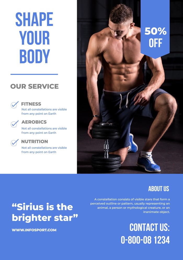 Personal Trainer Flyer templates to desing online