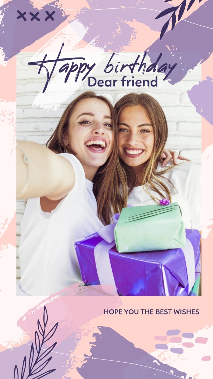 Best Friends Happy Birthday Instagram Story Template