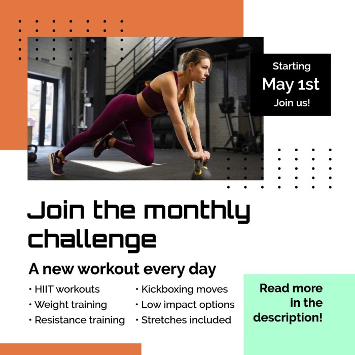 Geometric Fairfax Personal Trainer Facebook Post template