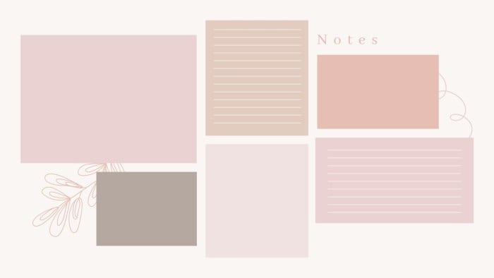 Free Simple Pink Organizer Desktop Wallpaper template