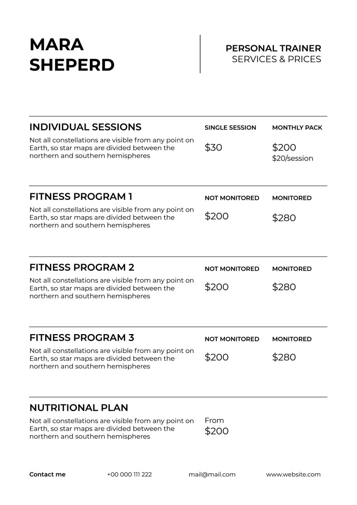 Personal Trainer Workout Sheets EOUA Blog