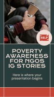 Grid Poverty Awareness for NGOs Instagram Story