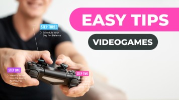 Miniatura de YouTube de jugador de videojuegos con trucos fáciles Plantilla