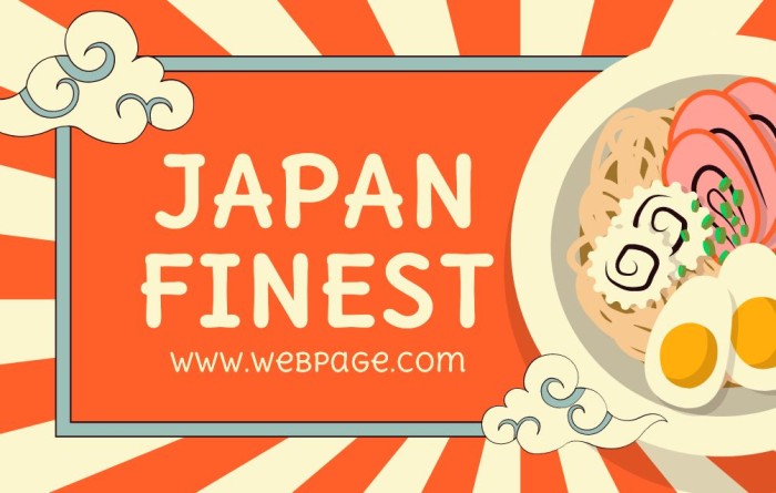 Hand-drawn Japanese Restaurant Business Card template