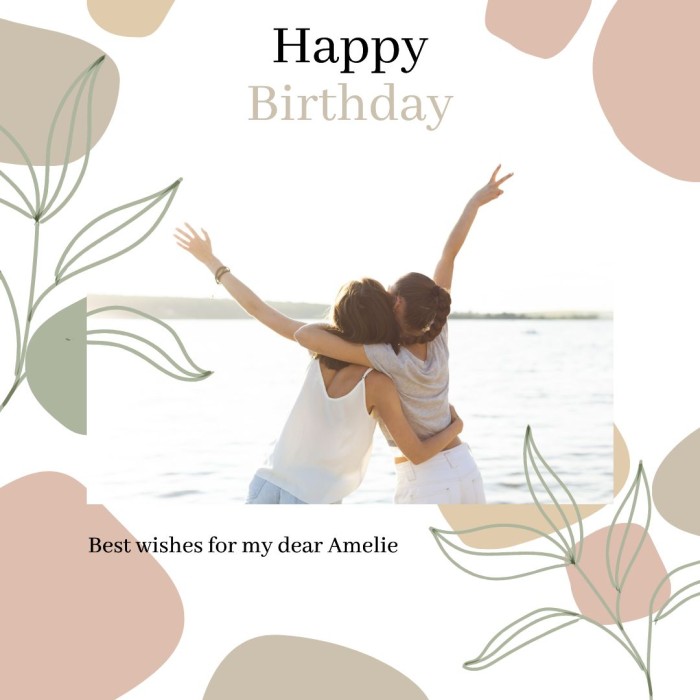 Earth Tone Birthday Instagram Post template