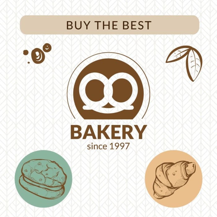 Hand-drawn Pastel NYC Bakery 1997 Instagram Post template