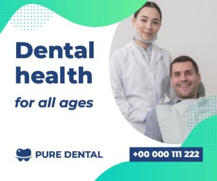 Panner dental puro de gradiente template