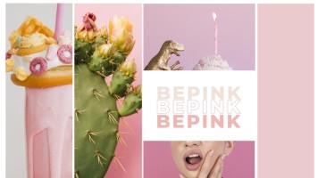 Pink Photo Collage Template