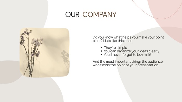 Presentación general del Pitch Deck de estética minimalista coreana template