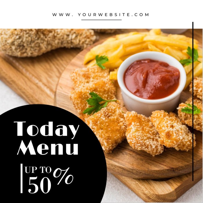 Restaurant Offer Facebook Post template