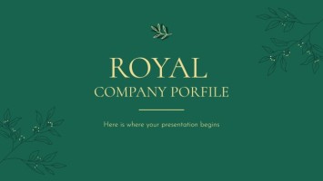 Presentación del perfil de la empresa real Plantilla