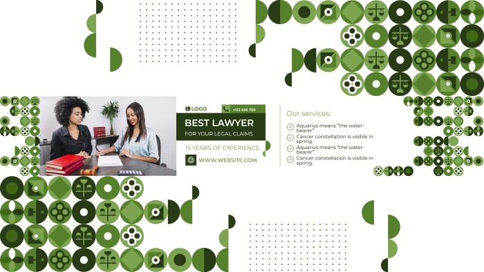 Pattern Geometric Best Lawyer YouTube Banner template