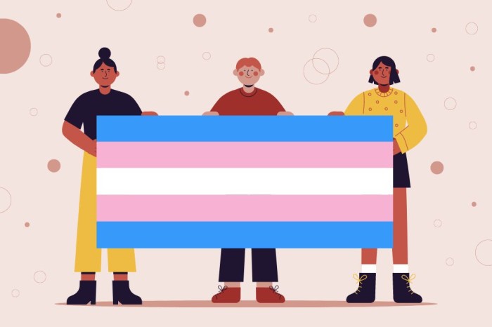 Hand-drawn Transgender Illustration Desktop Wallpaper template