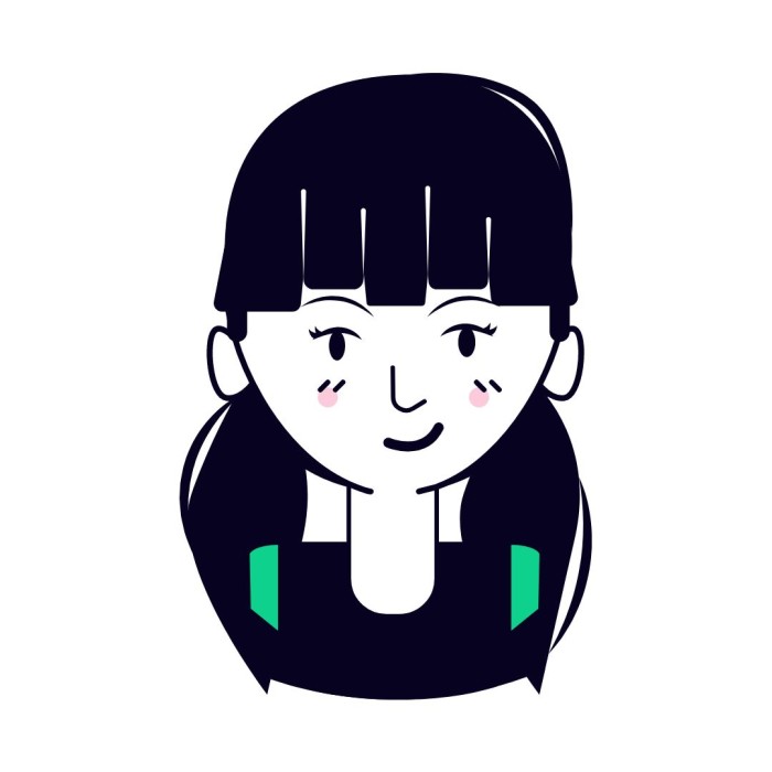 Hand-drawn People Avatar Tiktok Profile Picture template