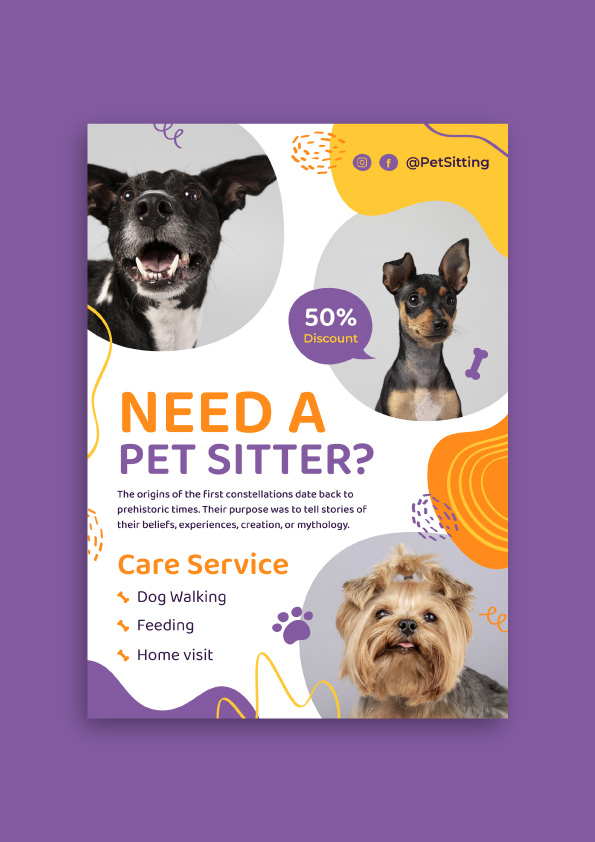 Pet Sitting Poster Pet Sitting Poster