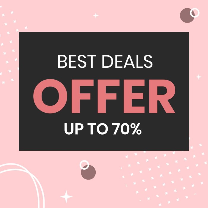 Abstract Pink Special Offer Grid Instagram Post template