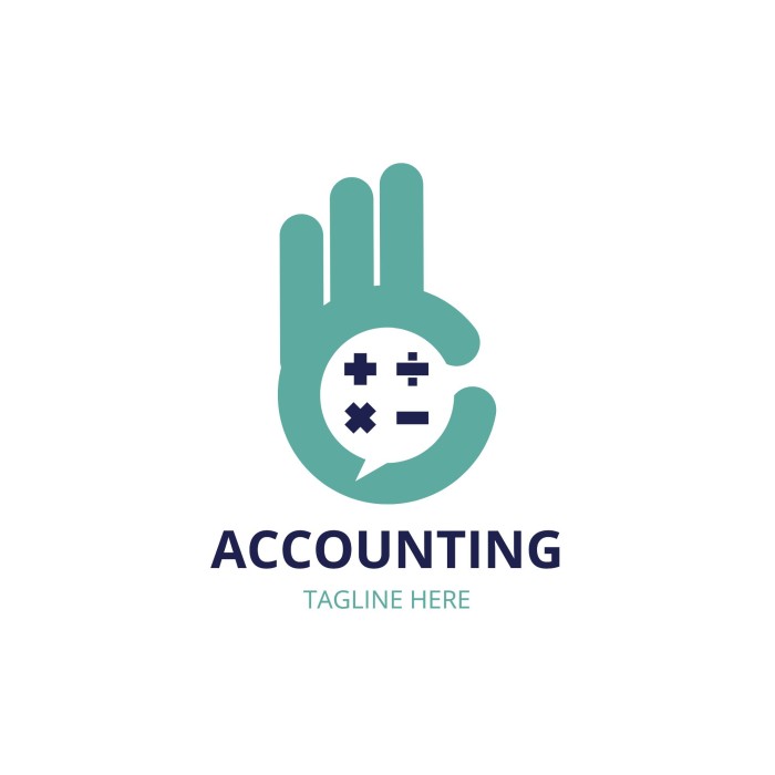 Linear Accounting Logo template