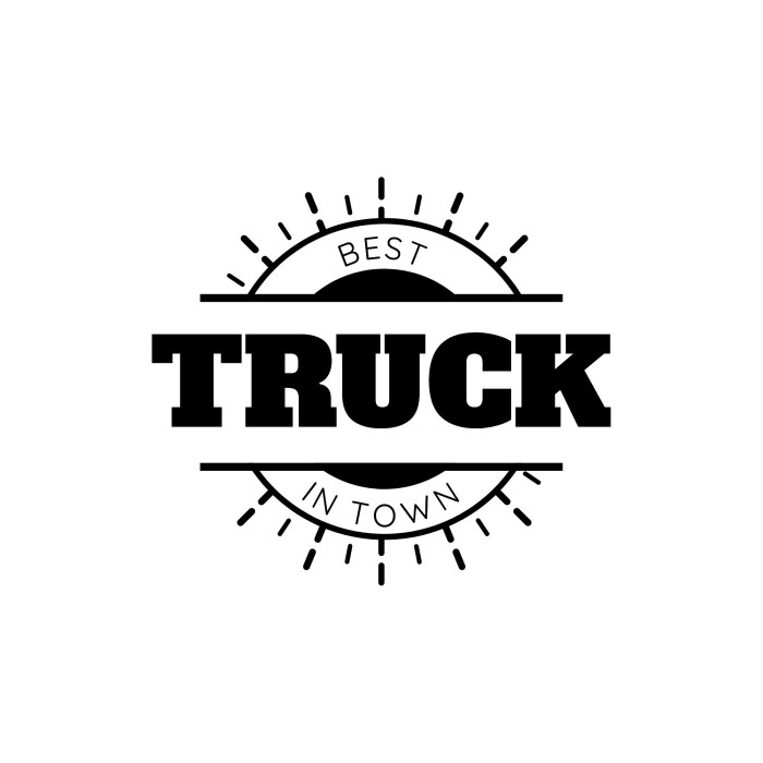 Retro On the Road Food Truck Logo template