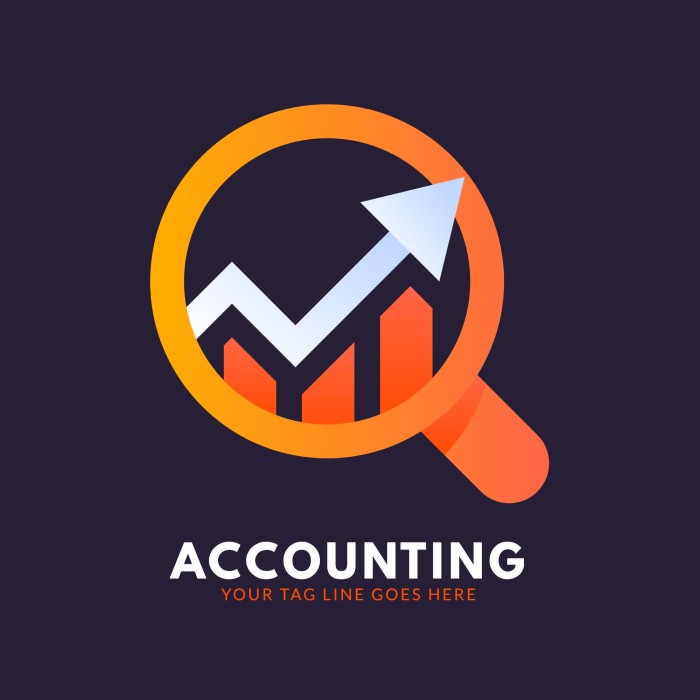 Gradient Modern Accounting Services Company Logo template