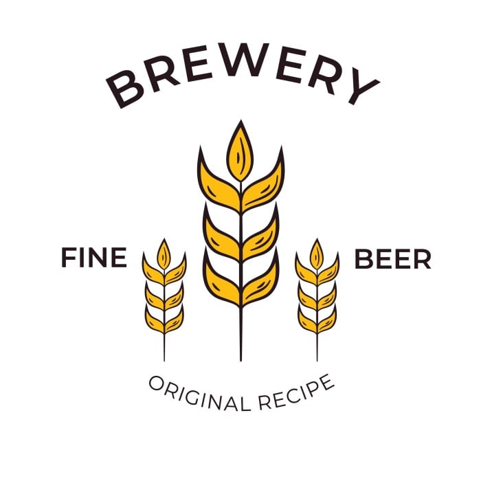 Doodle Craft Beer Brewery Logo template