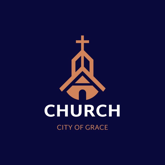 Logotipo simple de la Iglesia Duotone City of Grace