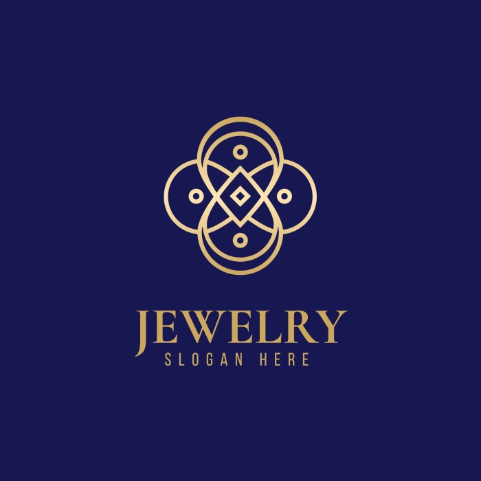 Free Linear Minimalist Jewelry Studio Logo template