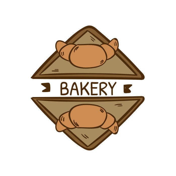 Hand-drawn Brown Bakery Collection Logo template