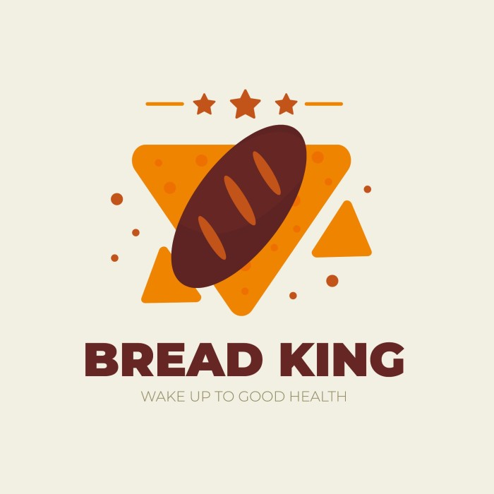 Hand-drawn Brown Fresh Bread Logo template