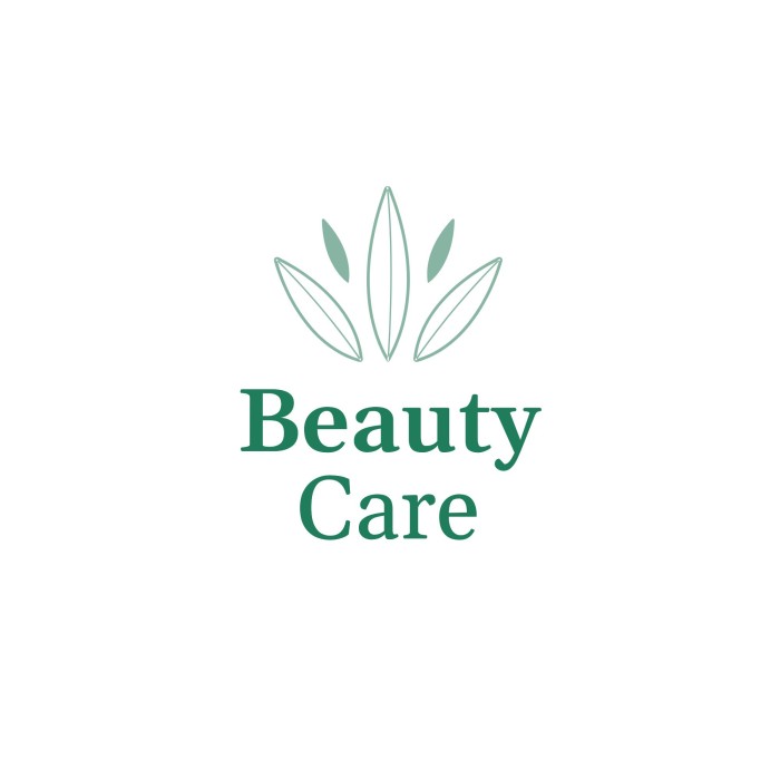 Simple Beauty & Care Leaves Logo template