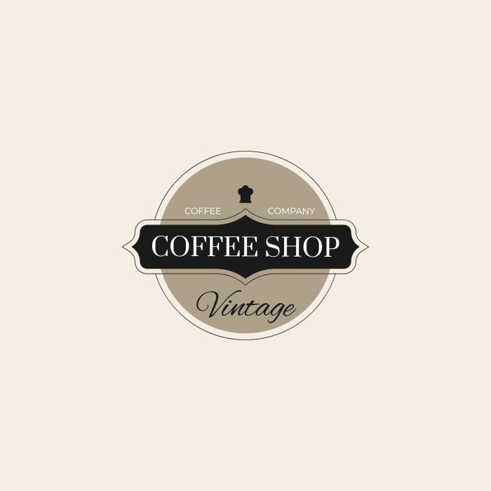 Logo de Café Bar Vintage template