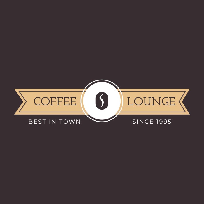 Vintage Simple Coffee Shop Logo template