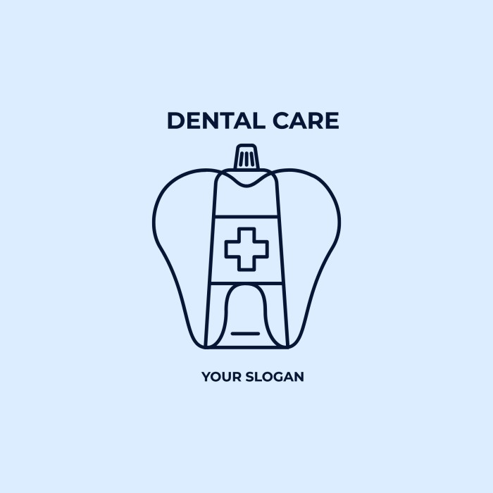 Linear Dental Care Logo template