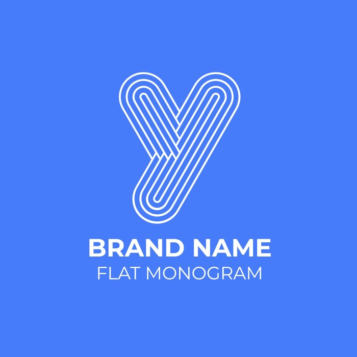 Linear Monogram Initial Logo template