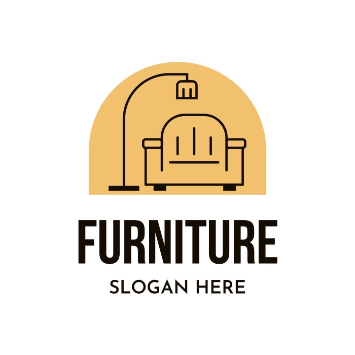 Logo de muebles SH en crema template