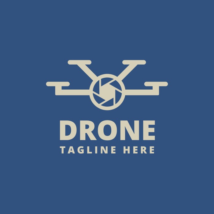 Tech Drone Logo template