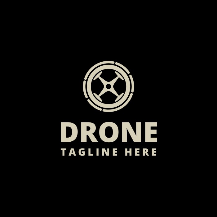 Tech Drone Logo template