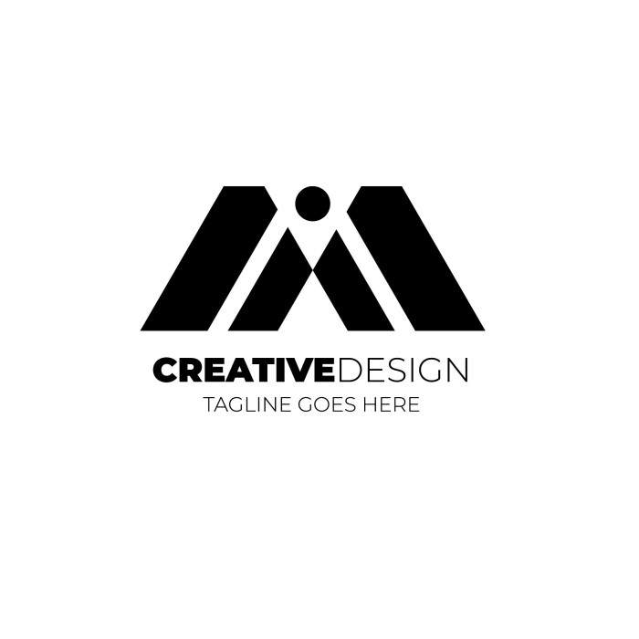 Monocolor Mills Creative Logo template