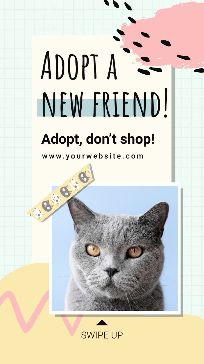 Cute Adopt A Friend Instagram Story template