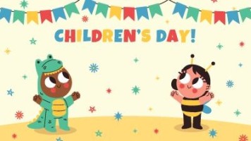 Fondo para Zoom Día del Niño infantil Plantilla