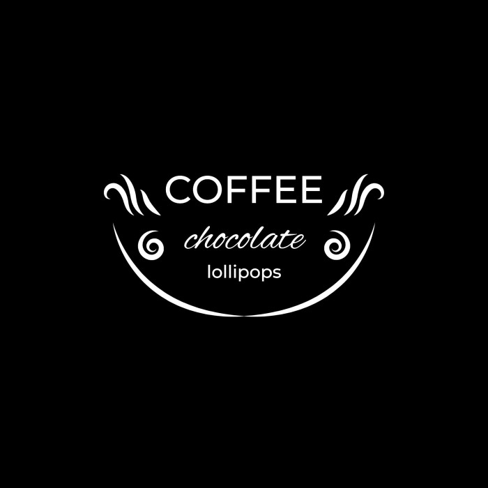 Logo de pasteles y café template