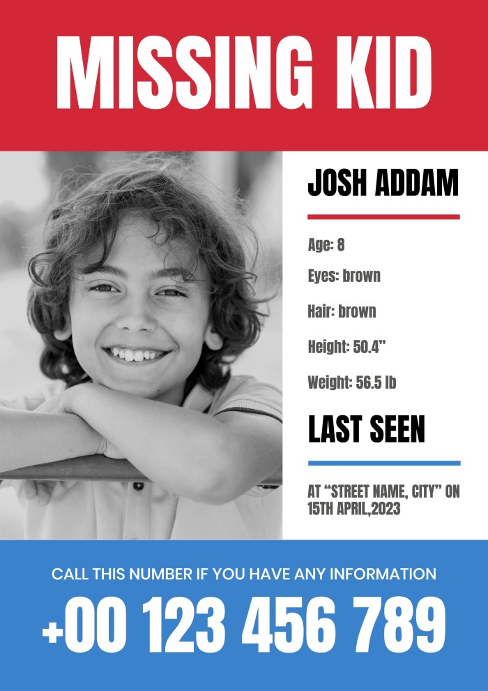 Missing Children Poster