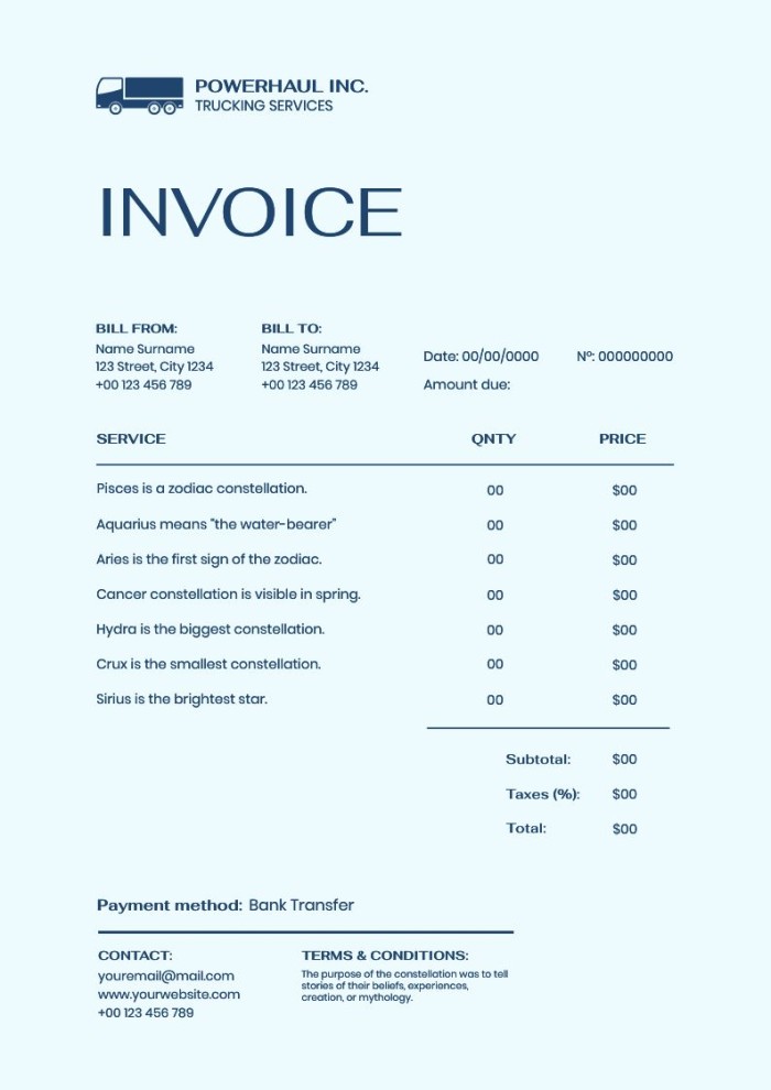 Free Trucking Invoice Templates Wepik Free Trucking Invoice Templates Wepik
