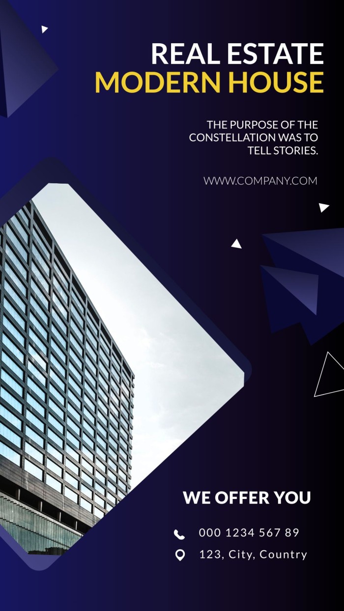 Geometric Gradient Latest Buildings Instagram Story template