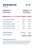 Modern CS Small Business Order Invoice Template
