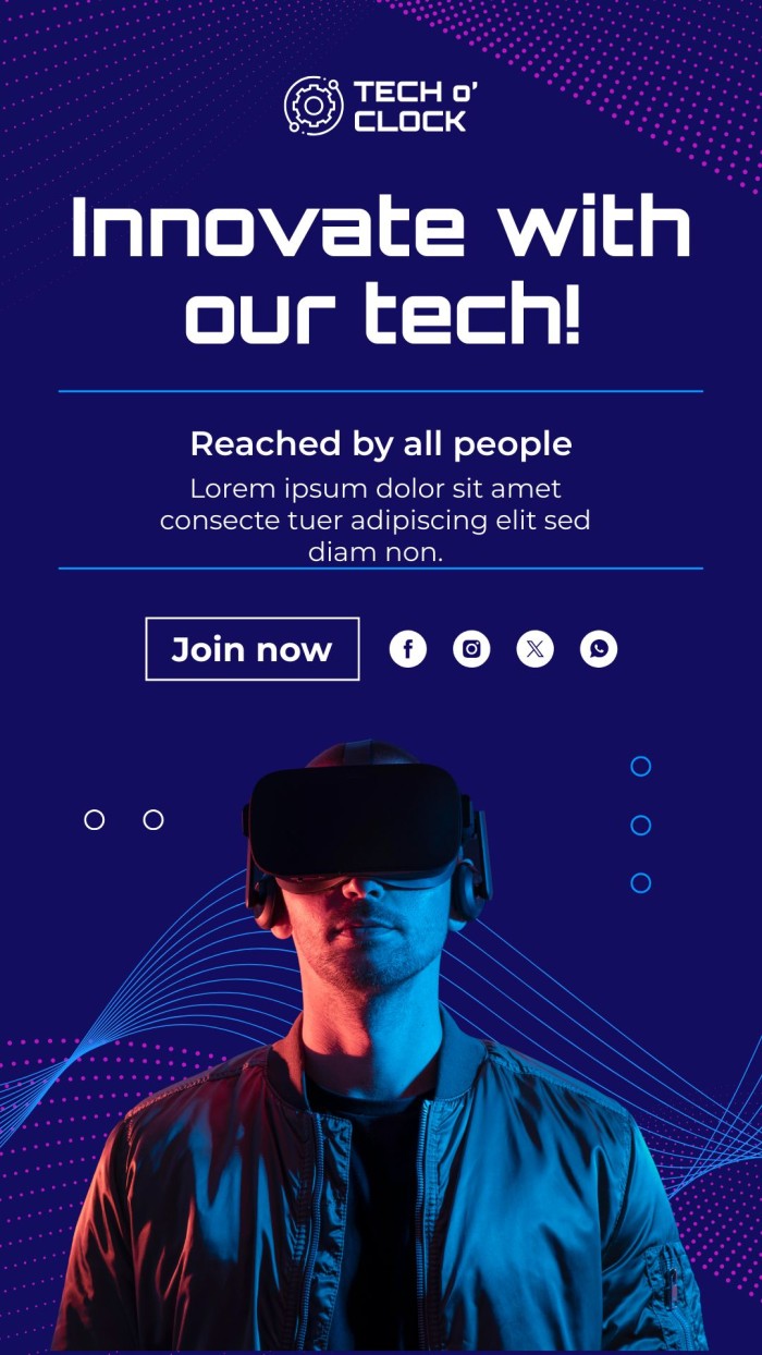 Design this Technology Facebook ad 4039664 layout for free