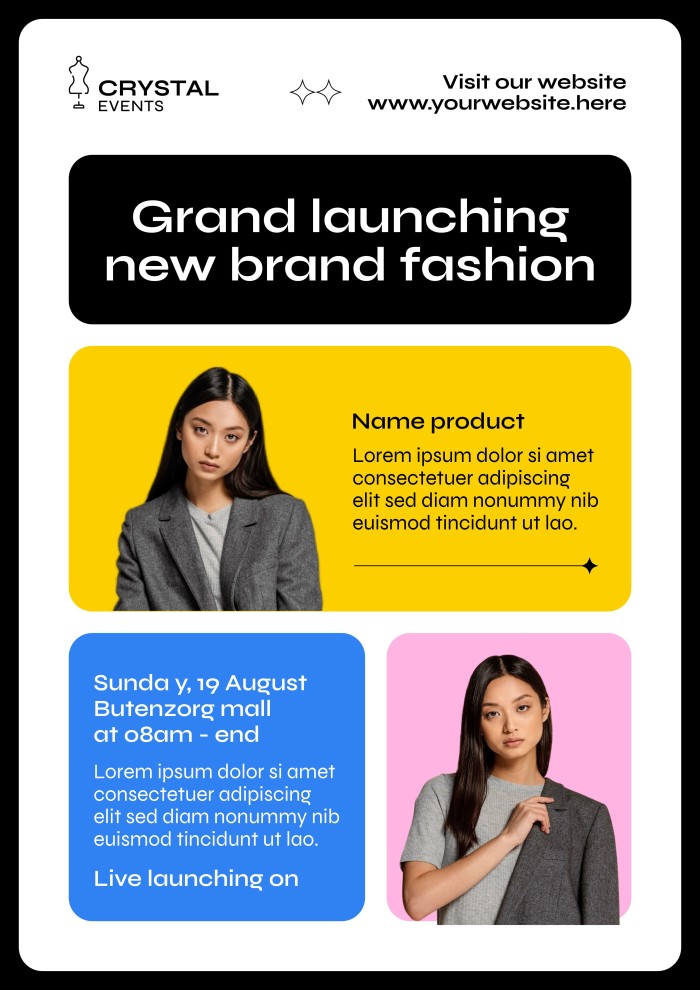 Edit this Grid Poster A3 4049720 design online