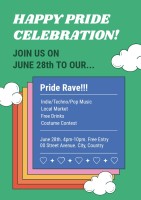 Modern Cool Pride Flyer Template
