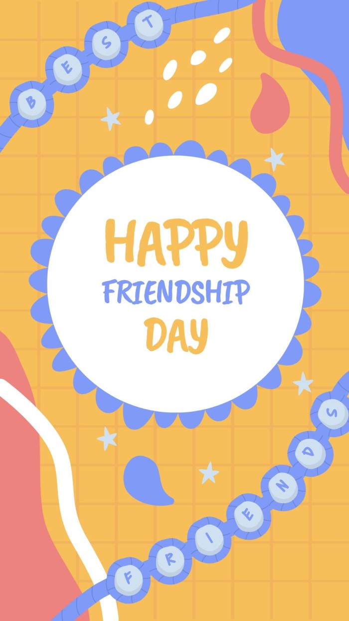 Hand-drawn Friendship Instagram Story template