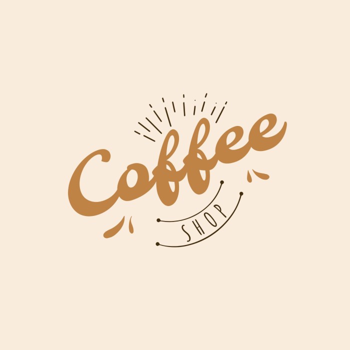 Logotipo vintage de cafetería dibujado a mano template